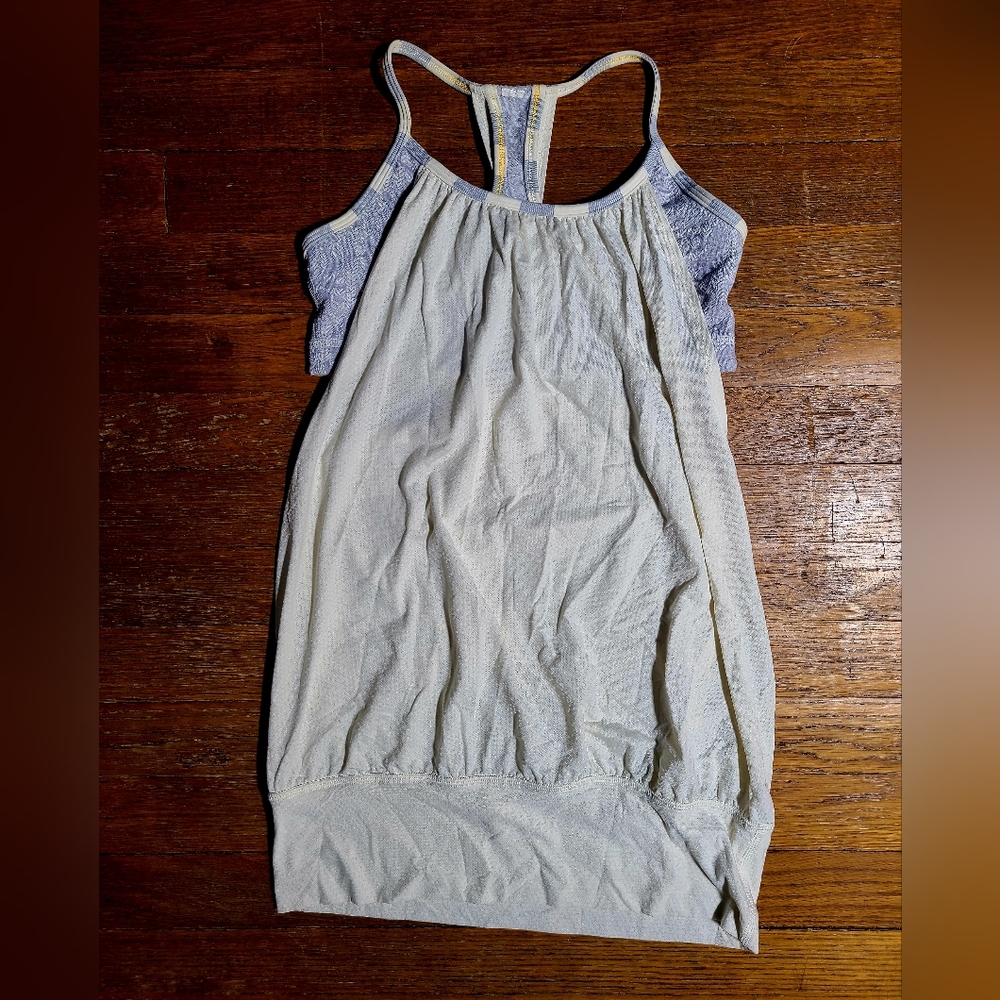 Lululemon Cream Mesh Tank Top